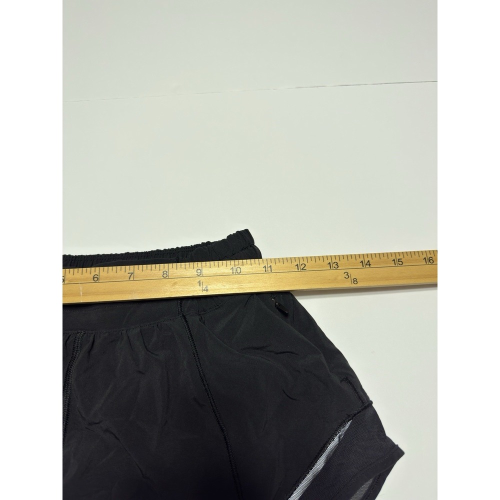Lululemon Hotty Hot II High Rise Shorts 2.5" Black Sz 4 Running Yoga Gym W7ARKR - Picture 8 of 11
